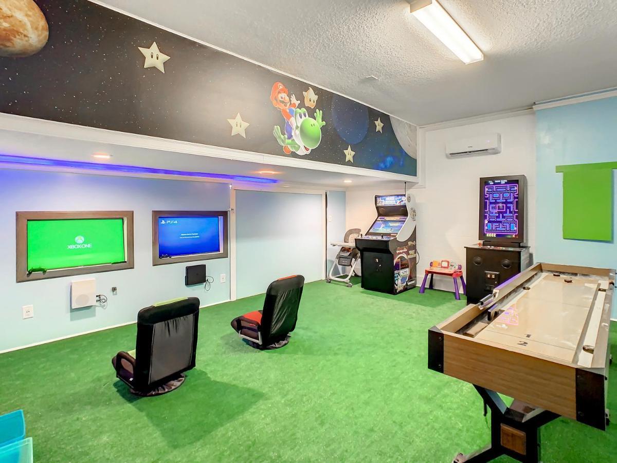 7 Bdr Family Themed Home With Mario Games Room And Free Pool Heat Orlando Exterior foto